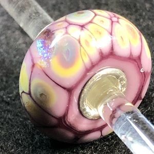 Trollbeads Purple Flower Mosaic glass bead 62019